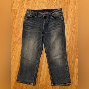 Maurices Dark Blue Denim Jean Capris